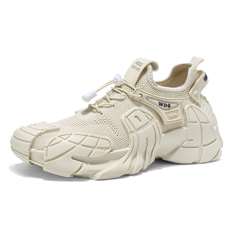 

Men's new casual sports shoes breathable anti-slip wear-resistant flying mesh surface outdoor hiking walking men's shoes