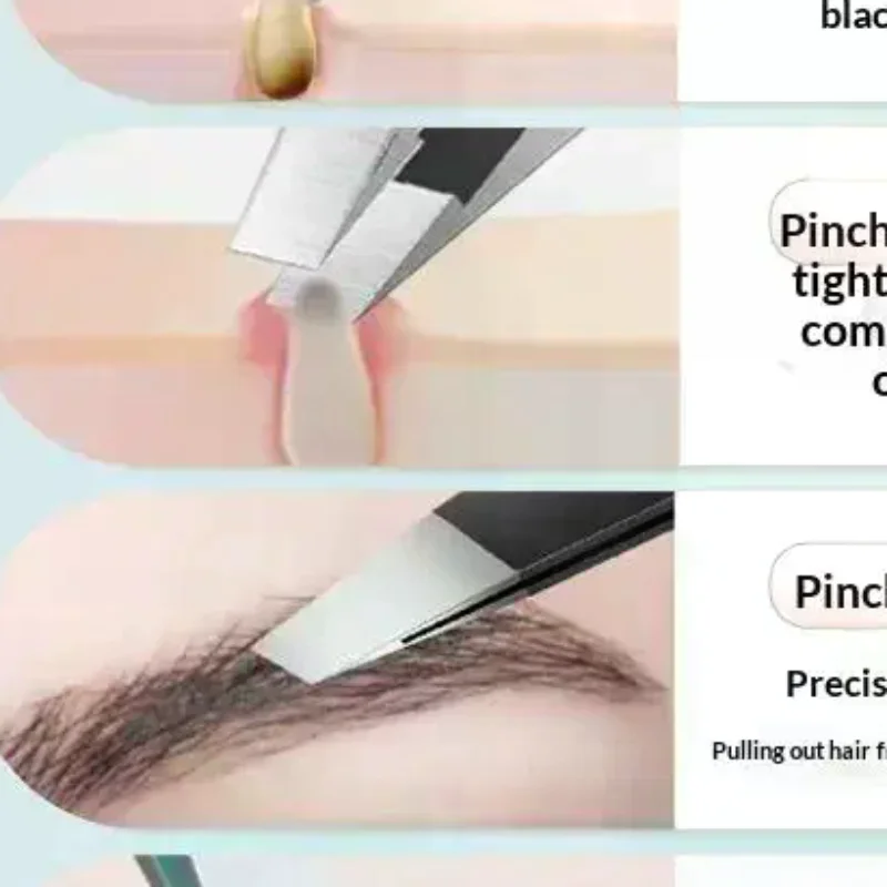 4pcs Professional Tweezers Set Stainless Steel Perfect For Grooming Eyebrow Hair Removal Splinter And Ingrown Hair Removal More