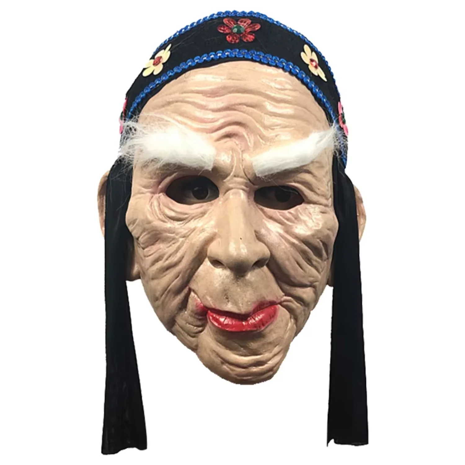 

Halloween Human Crossdresser Cosplay Meng Po Full head Mask Realistic Scary Adult Female Latex Mask