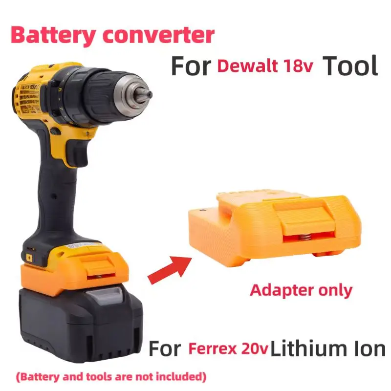 

for Dewalt Ferrex Adapter for Ferrex 20V Lithium Converter To for Dewalt 18v Cordless Drill Tool (Only Adapter) ﻿