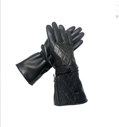 Imported mounted police leather gloves men's cycling driving thin naked leather repair mobile phone car sheepskin gloves men's t