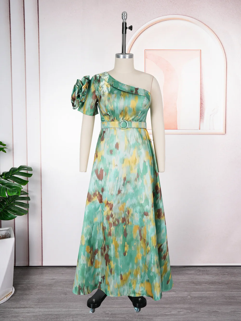 فساتين أفريقية أنيقة للنساء 2025 ملابس أفريقيا الجديدة حجم كبير فستان طويل لحفلات الزفاف التركية Dashiki أنقرة طباعة الزي #2