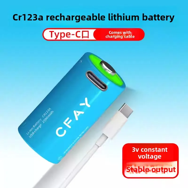 Cr123a rechargeable lithium battery 3v suitable for nikon/fuji/canon/olympus u1u2/camera film machine
