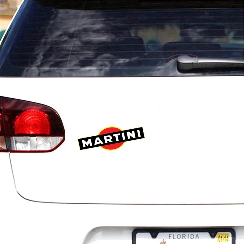 Car sticker styling adjustment martini vinyl car sticker for car motorcycle racing waterproof sunscreen PVC 15cm