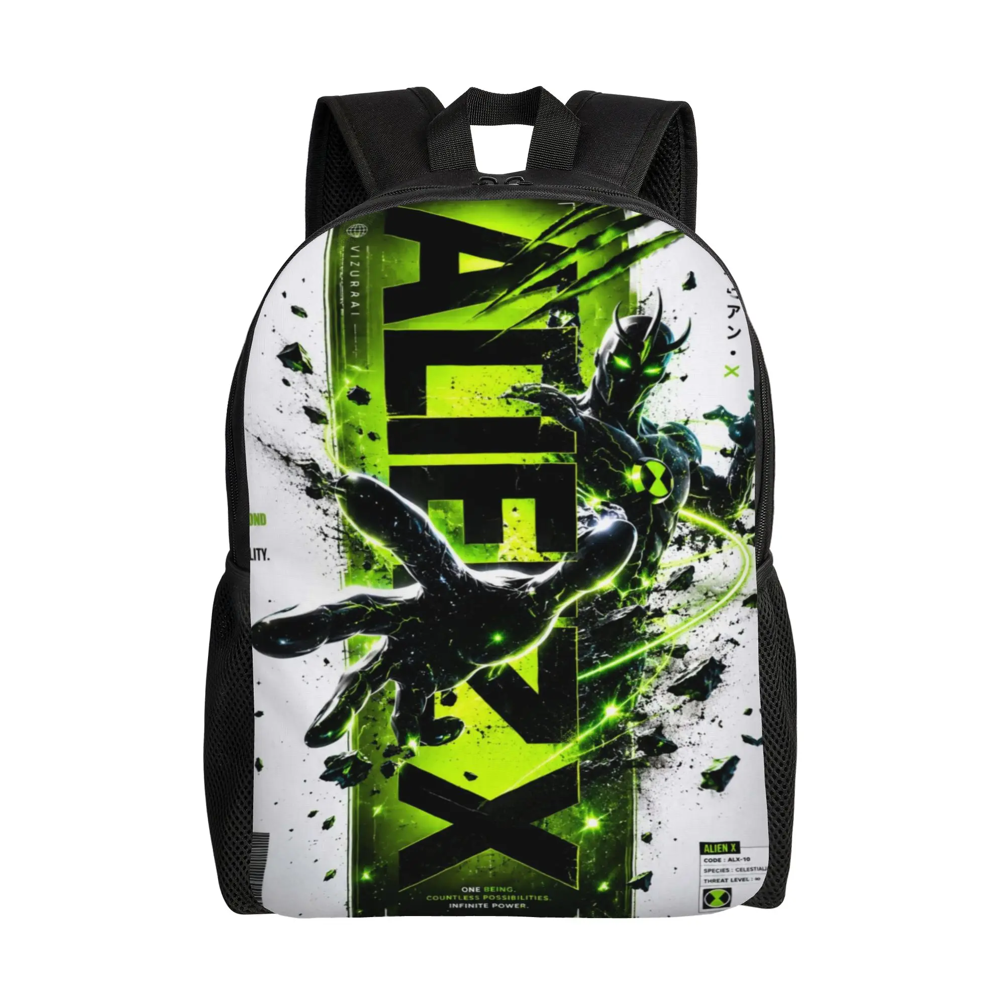 Back to school season Ben10 Alien X Stylized Poster Schoolbag Ben 10 Ladies New Backpack
