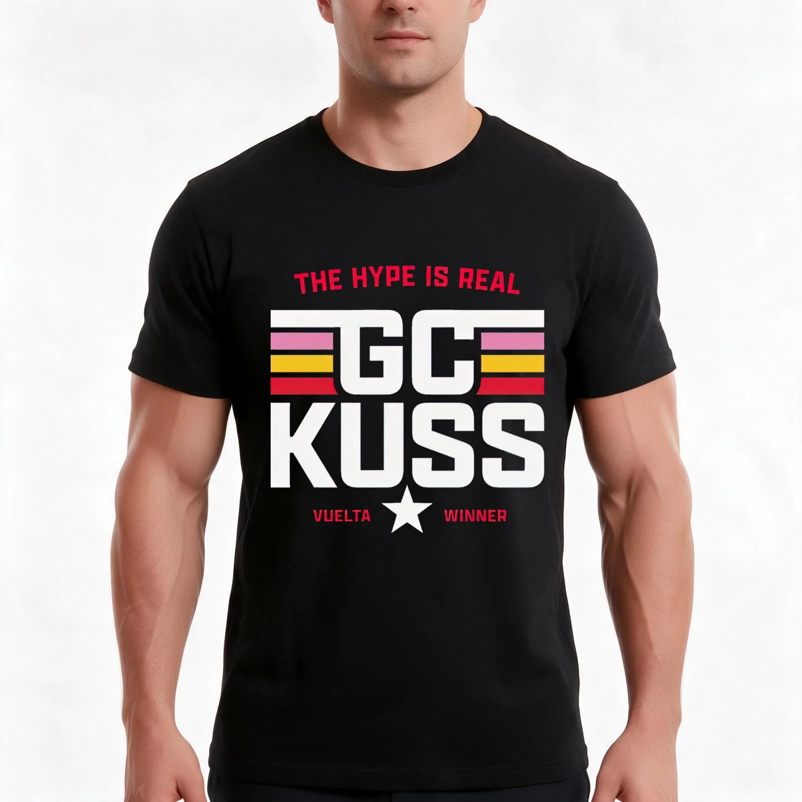 Casual GC Kuss - Vuelta 2023 T-Shirt Summer Casual Cotton Tee Oversized Streetwear Tops Vintage Graphic Print 100% Cotton