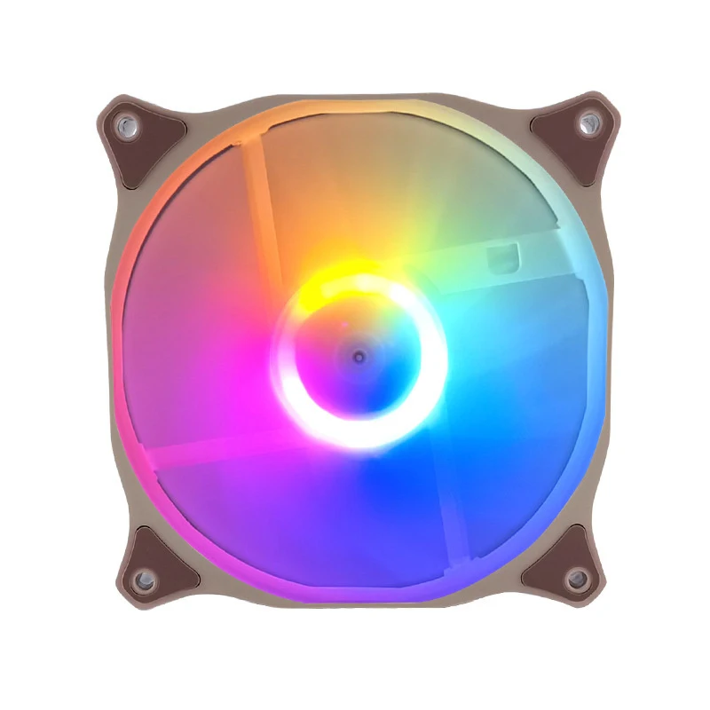 1Pcs 4pin Desktop PC Computer Chassis Cooling Fans RGB Atmosphere Lamp Case Cooler High Airflow Silent Air Cooling Fan