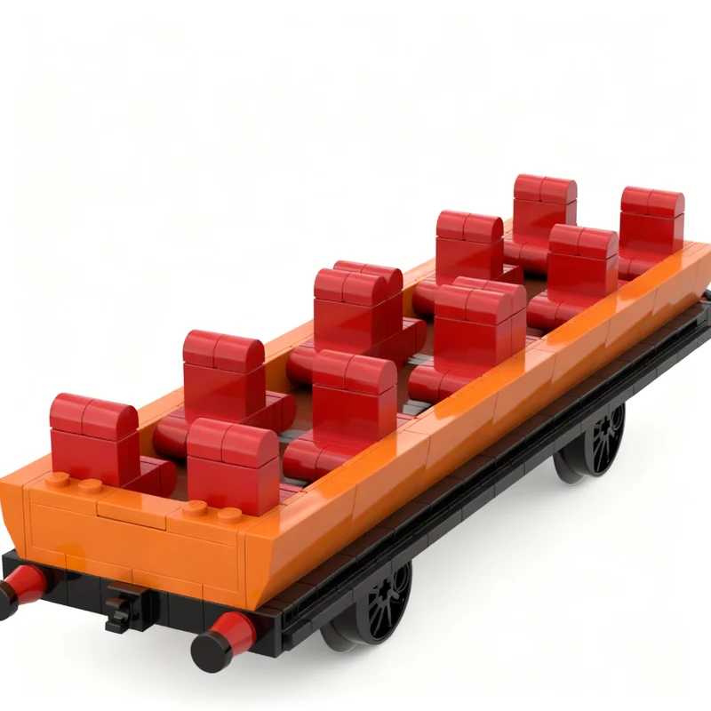 567pcs MOC Clarabel UPDATED DESIGN!! 4-wheel Stroudley Coach Train Model Toy Building Blocks Construction Christmas Gift DIY 3D