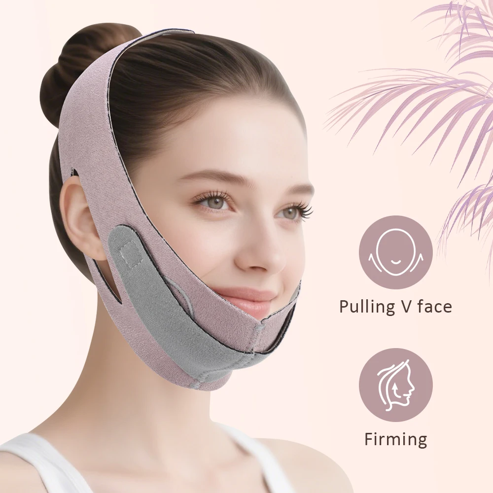 Bandage élastique amincissant pour le visage, ligne en V, façonnant le menton et les joues, ceinture Anti-rides, soins du visage, outils minces