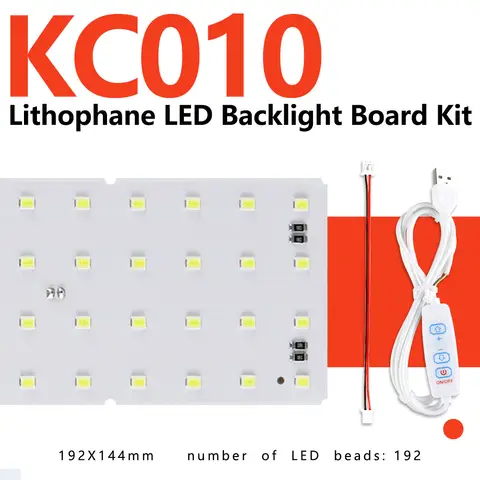 For Bambu Lab KC010/KC009 CMYK LED Backlight Board PLA Basic CMYK Lithophane Bundle 3D Printing Lithophane Photo
