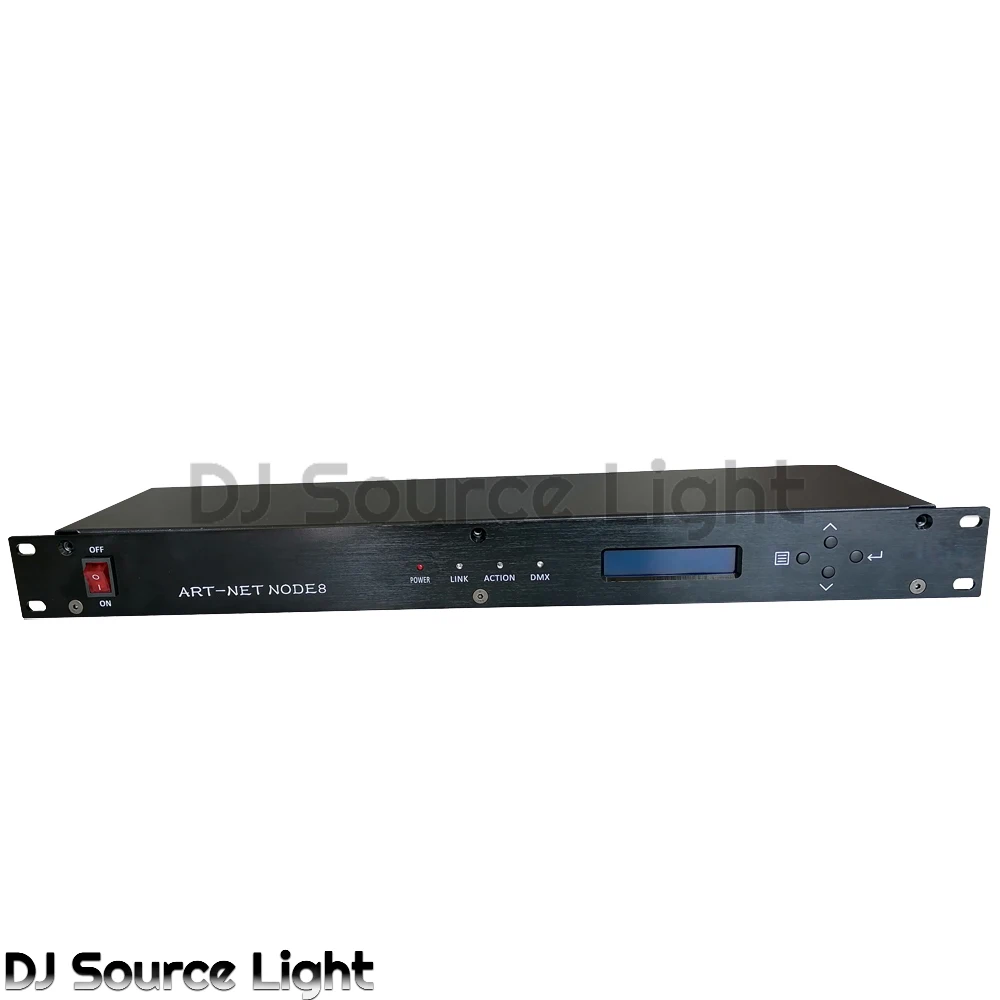 Novo art-net dmx512 expansor de rede de 8 vias 4096 canais para controlador de iluminação de palco expandir tigre toque ma console dj dsico