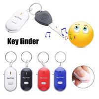 Anti-Lost Keyring Keychain Key Locator Whistle Sensors Keyfinder Locator Tracker Sound Control Alarm LED Whistle Key Finder