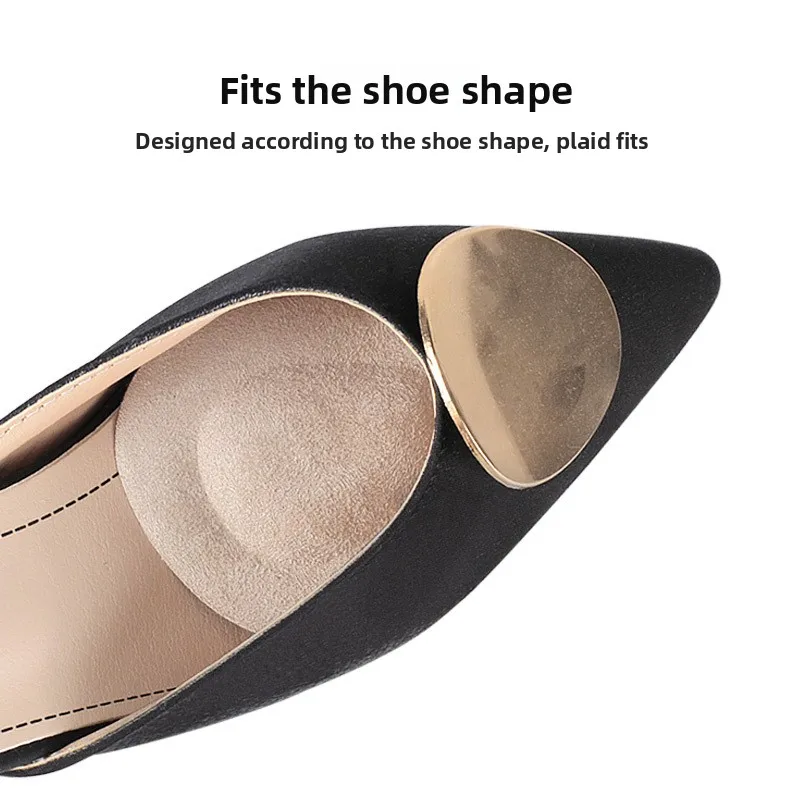 High Heel Insoles Half Size Pads Anti Slip Shaped Thickened Forefoot Pads EL Transparent Soft Women Front Sole Cushions One Size
