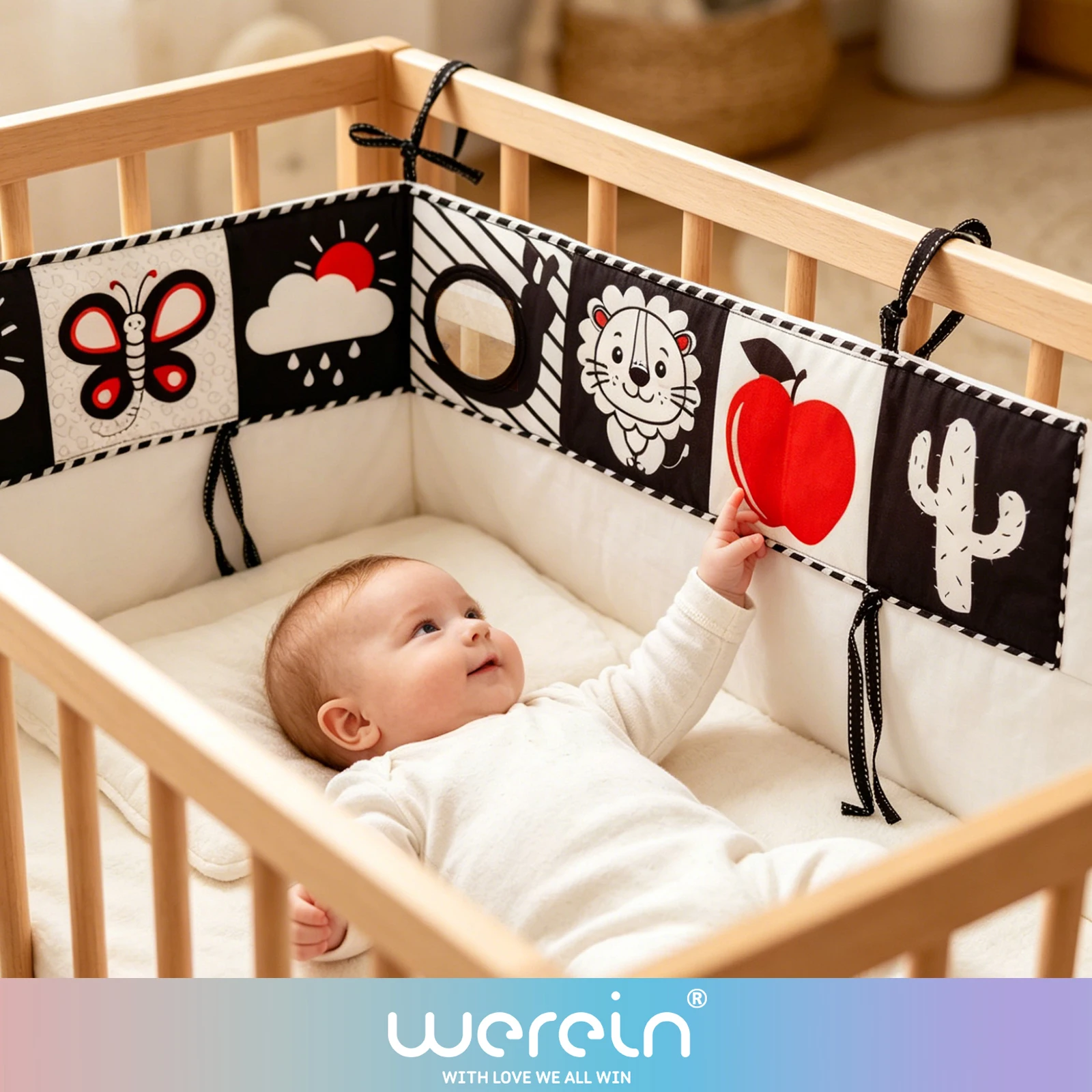 WeRein Black White High Contra - Baby Nursery Books review and price