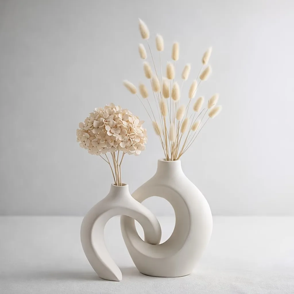 Hollow Hollow Vase Set,Round Modern Vases,for Scandinavian Minimalist Style Bookshelf Decoration Bohemian Style,Stylish Living Room - Aliexpress Deal