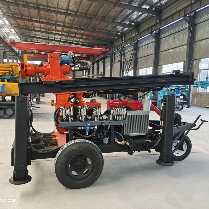 Jinggeng Agricultural Widely Using OEM Factory Energy & Mining Small Trailer For Machine 100m 150m 200m Water Well Drilling Rig