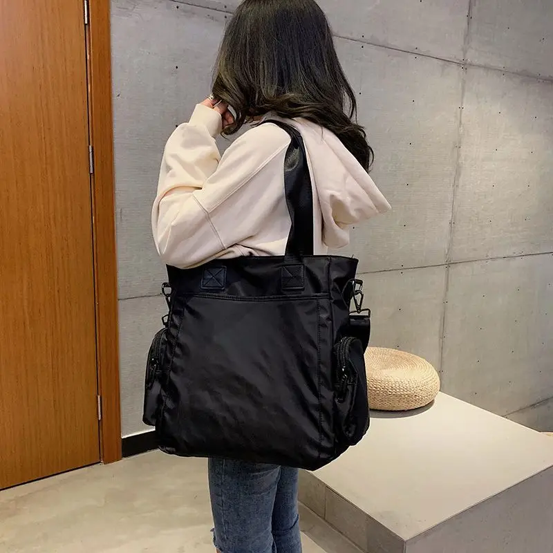 

Casual large capacity nylon bag female texture all-in-one waterproof handbag simple single shoulder crossbody bag large capacity