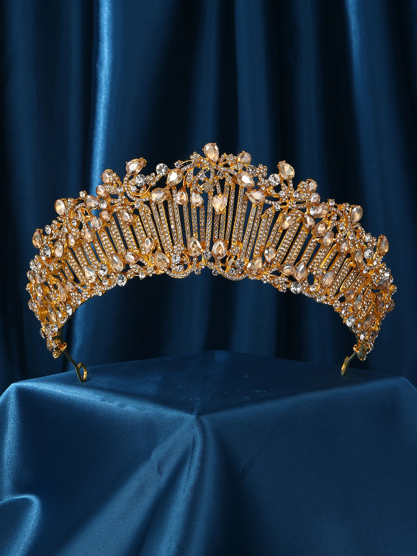 Gold Tiara Wedding Tiaras and Crowns for Women,Rhinestone Queen Women Princess Crown Birthday Headbands Prom Bridal Party