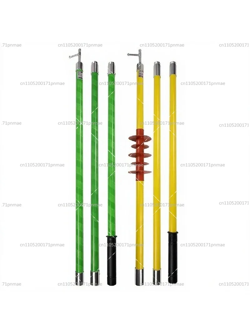 10KV 35KV Telescopic Insulated Rod Electrician High Voltage Hot Stick Insulating Operating Rod
