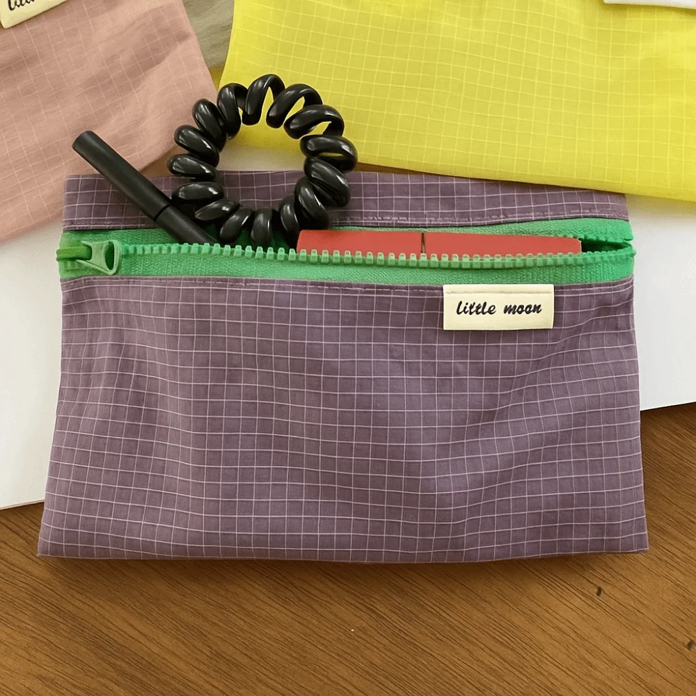 مقلمة متينة متعددة الوظائف، خفيفة الوزن، منظم قرطاسية، سحاب، محفظة للعملات المعدنية، حقيبة مكياج محمولة، اللوازم المدرسية