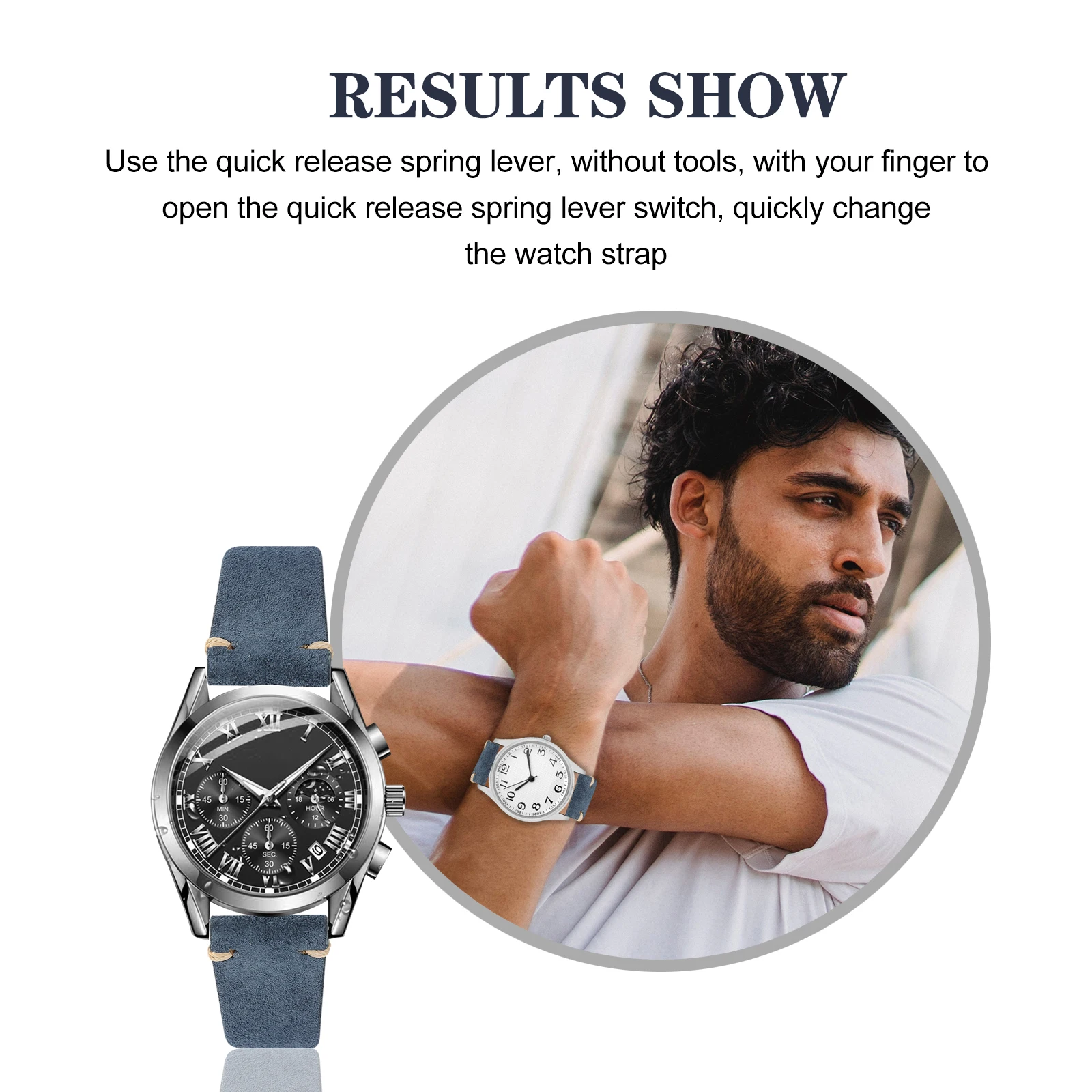 

Watch Band Adjustable Cowhide Strap for Men Classic Retro Style Replacement Bracelet Watch Accessories