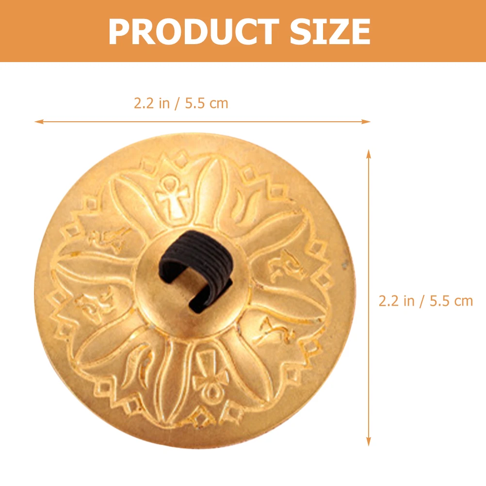 Platillos de dedo de cobre Premium para niños, instrumento de percusión de bailarina, sonido claro, pequeño, ligero y duradero, fiesta de baile, 2 uds., 1 par