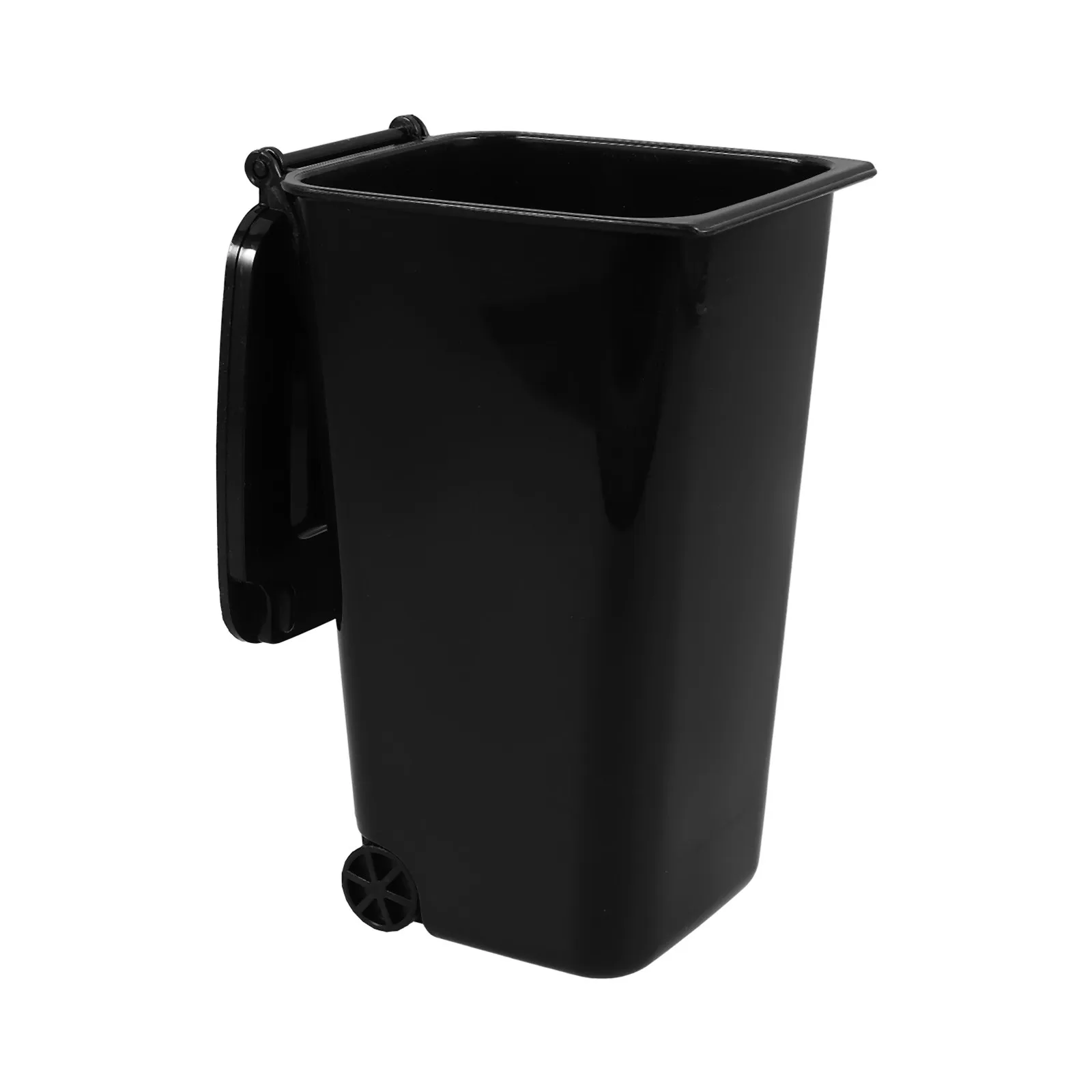 Mini Desktop Trash Can with Lid Compact Desk Garbage Bin Pen Holder Organizer for Office Kitchen Bathroom
