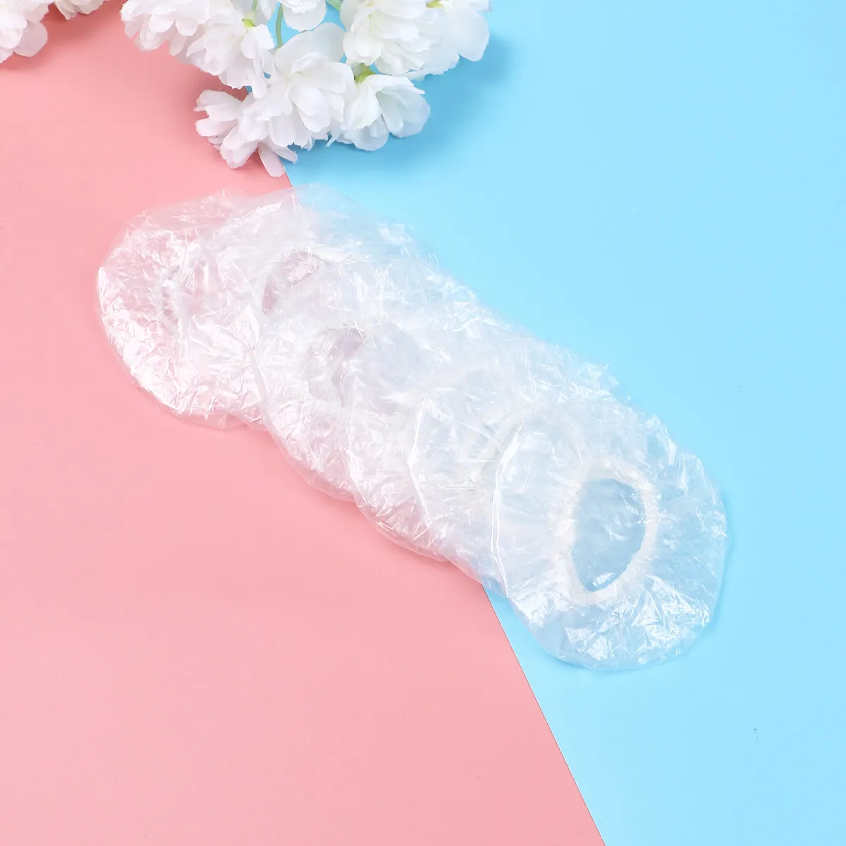 

100Pcs Waterproof Transparent Ear Covers Eva Ear Protector for Hair Dye Shower Salon Use Disposable Earmuff Noise Reduction