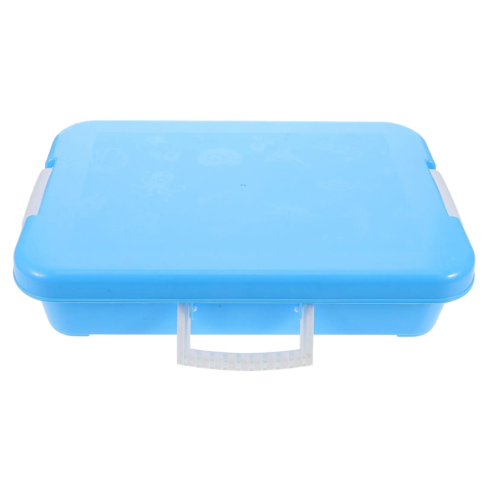 

Портативный контейнер-органайзер для песочницы с крышкой и ручкой, для игр в помещении и на улице, для детей, пляжа, Монтессори