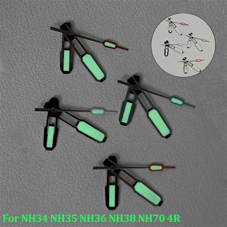 NH35 Zeiger Modifizierte Mechanische Uhr Nadeln Neue Grüne Leuchtzeiger Geeignet Für NH34 NH35 NH36 NH38 NH70 4R Bewegung