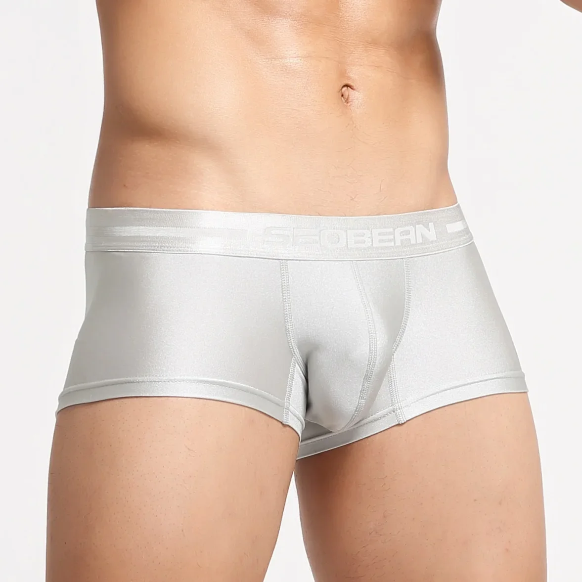 SEOBEAN Men's Sexy U-Shape Bag Boxer Briefs Tracksuit Pyjama Shorts Comfortable Underwear
