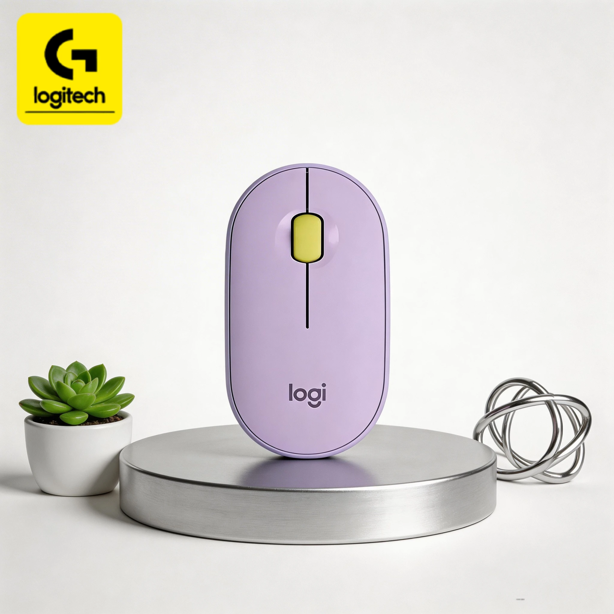 

Портативная беспроводная мышь Logitech PEBBLE M350 с матовой отделкой обеспечивает более удобный и стабильный захват.