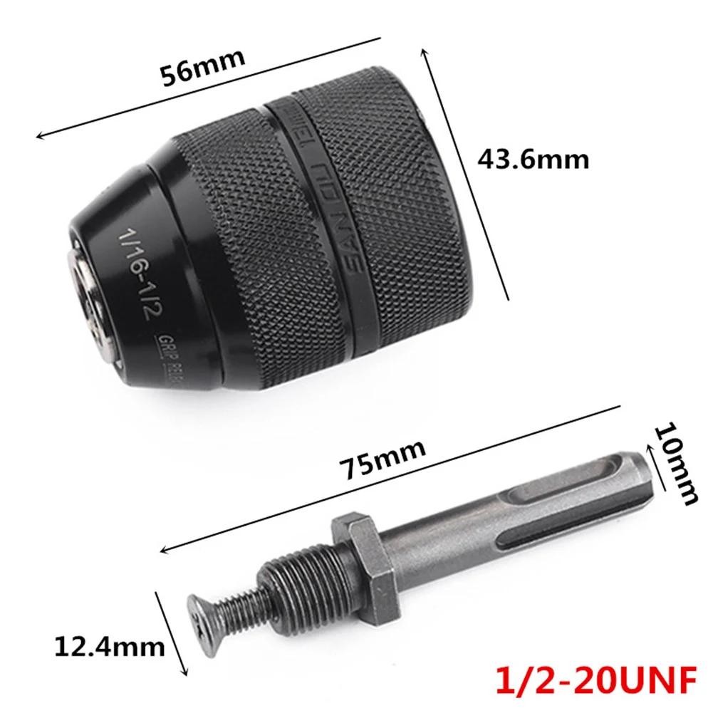 All metal three jaw chuck SDS to Three Claw Chuck Keyless Drill Quick Change Adapter Converter for Electric Drills