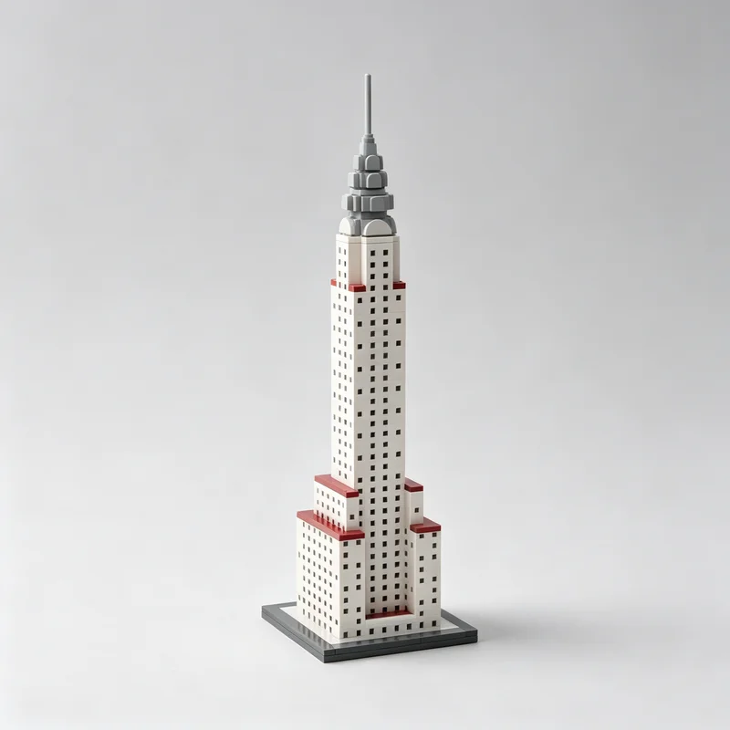 802PCS MOC City Skyscraper Architecture Model Building Blocks Famous High Rise Landmark Desktop Display DIY Assembly Gifts