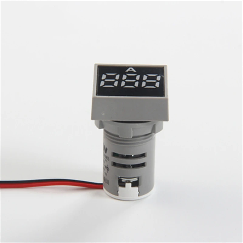 1Pcs AD101-22AM Signal Lamp With Current IndiCation 0-100A Opening 22mm Digital Display Current  AD16-22AM