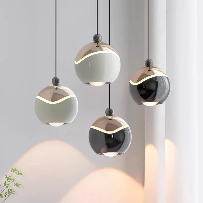 Nordic LED Pendant Light Minimalist Bedside Lamp Bedroom Dining Room Study Lifting Decor Modern Hanging Lamps люстра потолочная