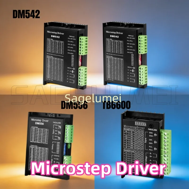 

Microstep Motor Driver 2026 DM542 DC 1-5.6A DM556 TB6600 Suitble for 42 57 Stepper Motor Nema17 Nema23 Supply Voltage 20-50V NEW