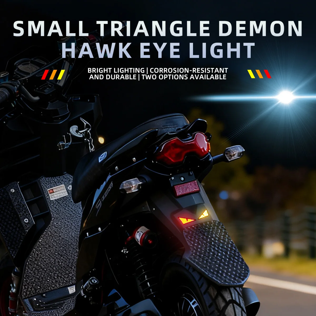 Car LED Devil Eyes Light Demon Eyes Headlight Universal Motorcycle Mini Turn Signal Flasher Tail Lamp Auto Decoration Lights