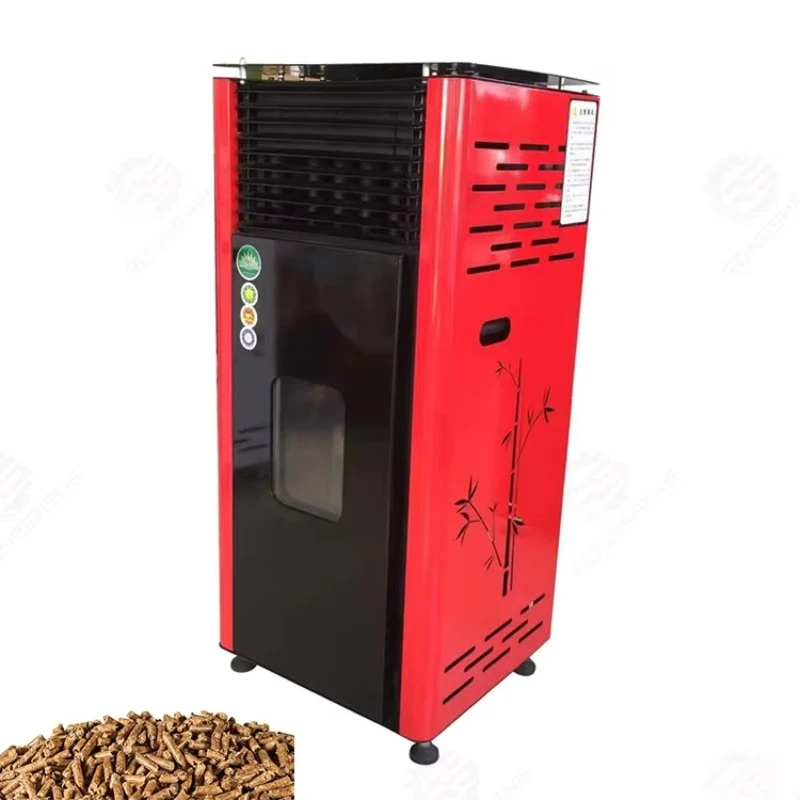 Indoor Smokeless Automatic Biomass Wood Pellet Heating Furnace Stove For Home Family Household Commercial