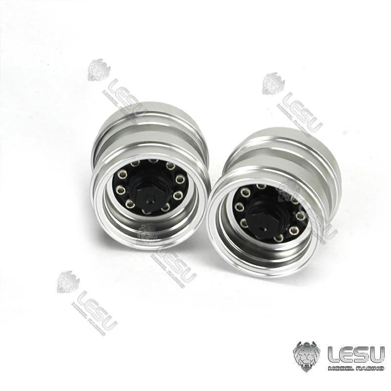 RC 1/14 Sattelanhänger W-2057 Metall LESU Aluminiumlegierung CNC-Produktion Radnabe Anhänger DIY Modifiziertes Automodell – Detail 1