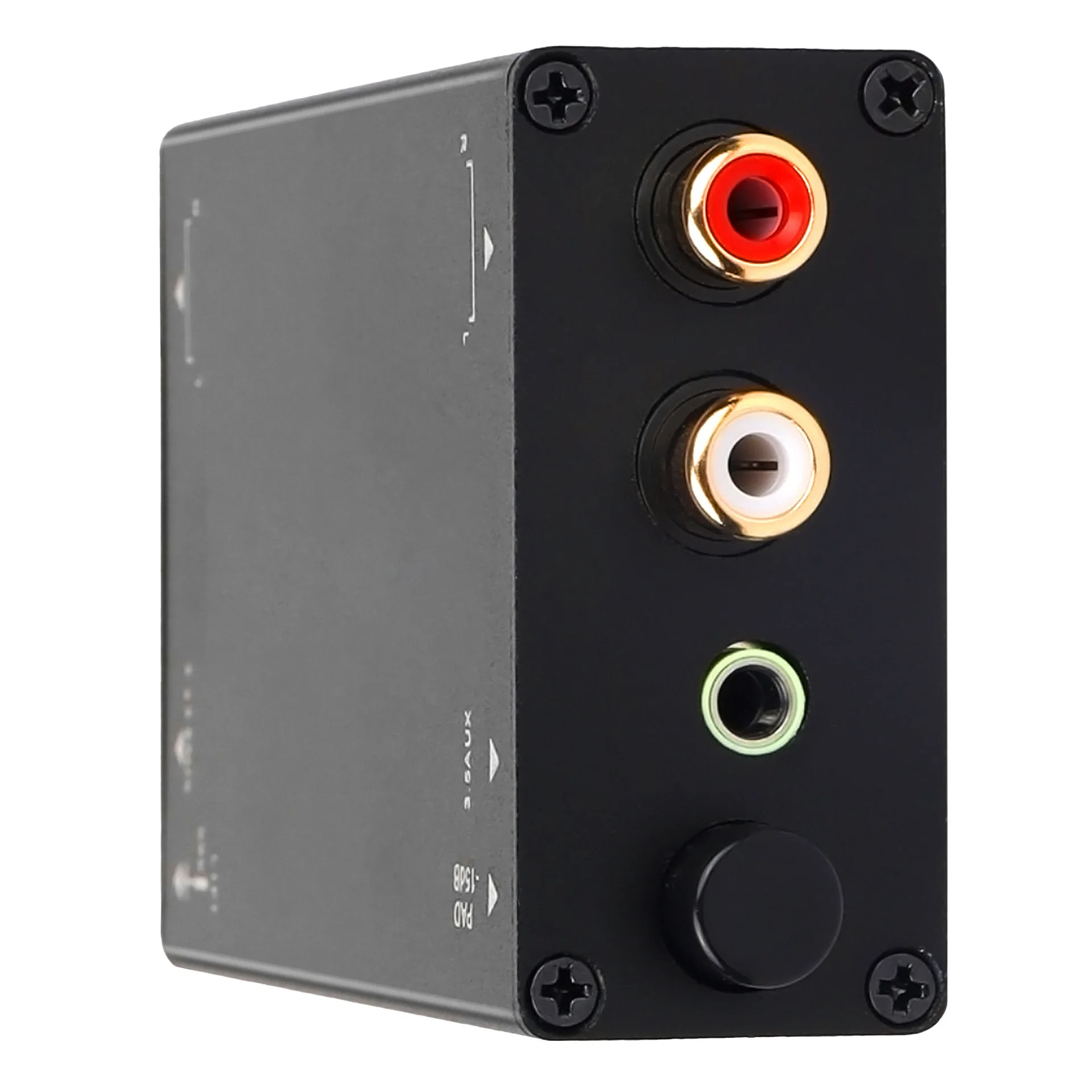 PRO RX2 Audio Noise Filter Transformer RCA- Input Output 1500V Isolation Voltage Black Metal- Housing HiFi System Repair Part