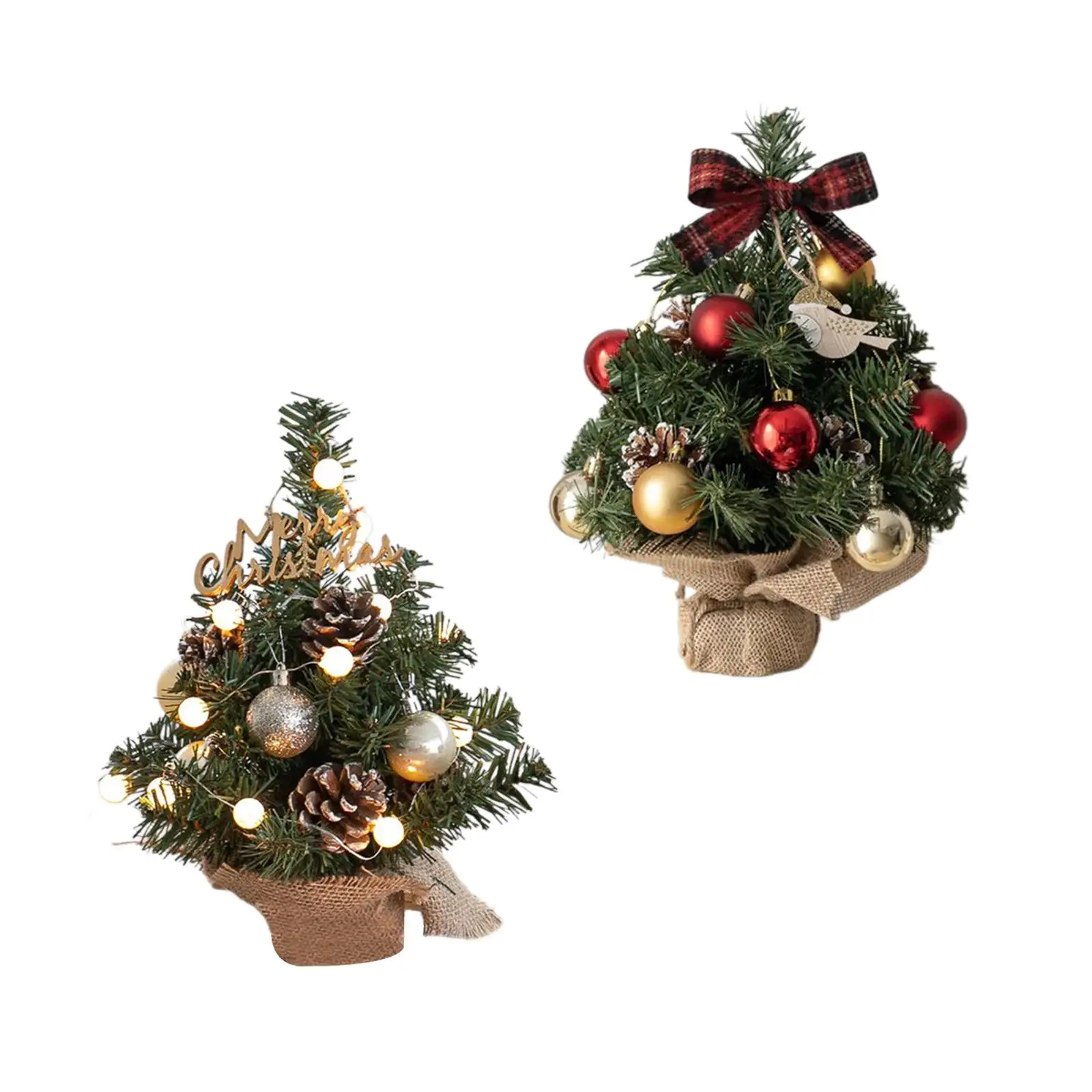 Christmas Artificial Tree Xmas Artificial Tree for Winter Tabletop Office