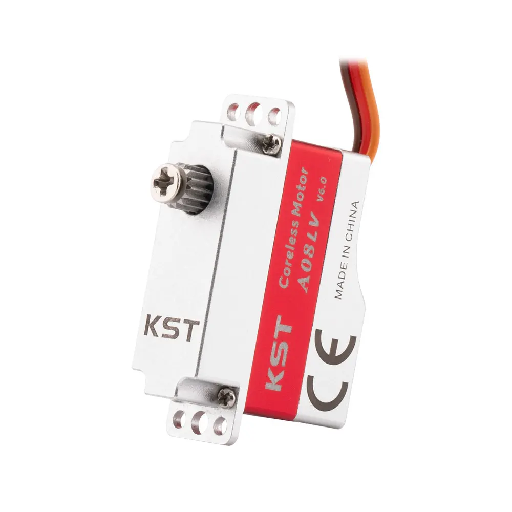 KST A08 LV V6.0 2.0Kgf.cm 0.15sec 듀얼 볼 베어링 마이크로 코어리스 디지털 1S 서보 (DLG F3K 글라이더용)