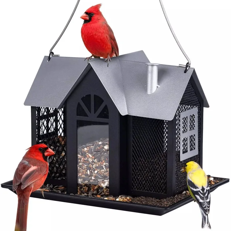 new-bird-feeding-decoration-metal-craft-garden-hanging-ornament-realistic-bird-feeder-outdoor-hanging-art-for-patio-yard-balcony