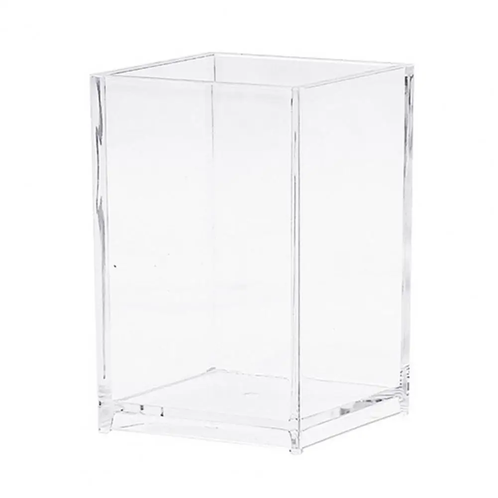 Portalápices transparente de estilo Simple, contenedor ligero para brochas de maquillaje, suministros para el hogar de gran capacidad
