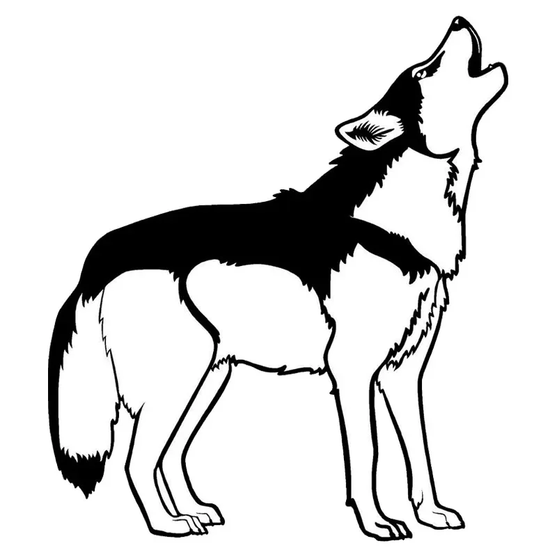 

Car Sticker Cute Ling Called Husky Dog Car Motorcycle Decoration Sticker Waterproof Cover Scratch Black/white, 17cm*15cm