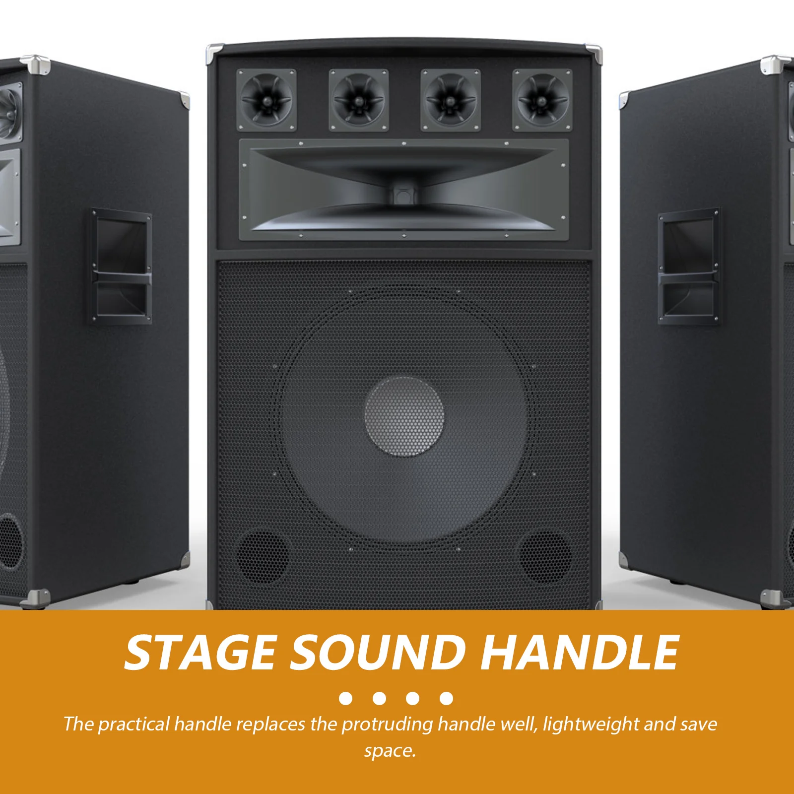 

Durable Iron Speaker Handles Audio Stage Black Small Sound Box Supply Portable Audio Video Equipment Accessories