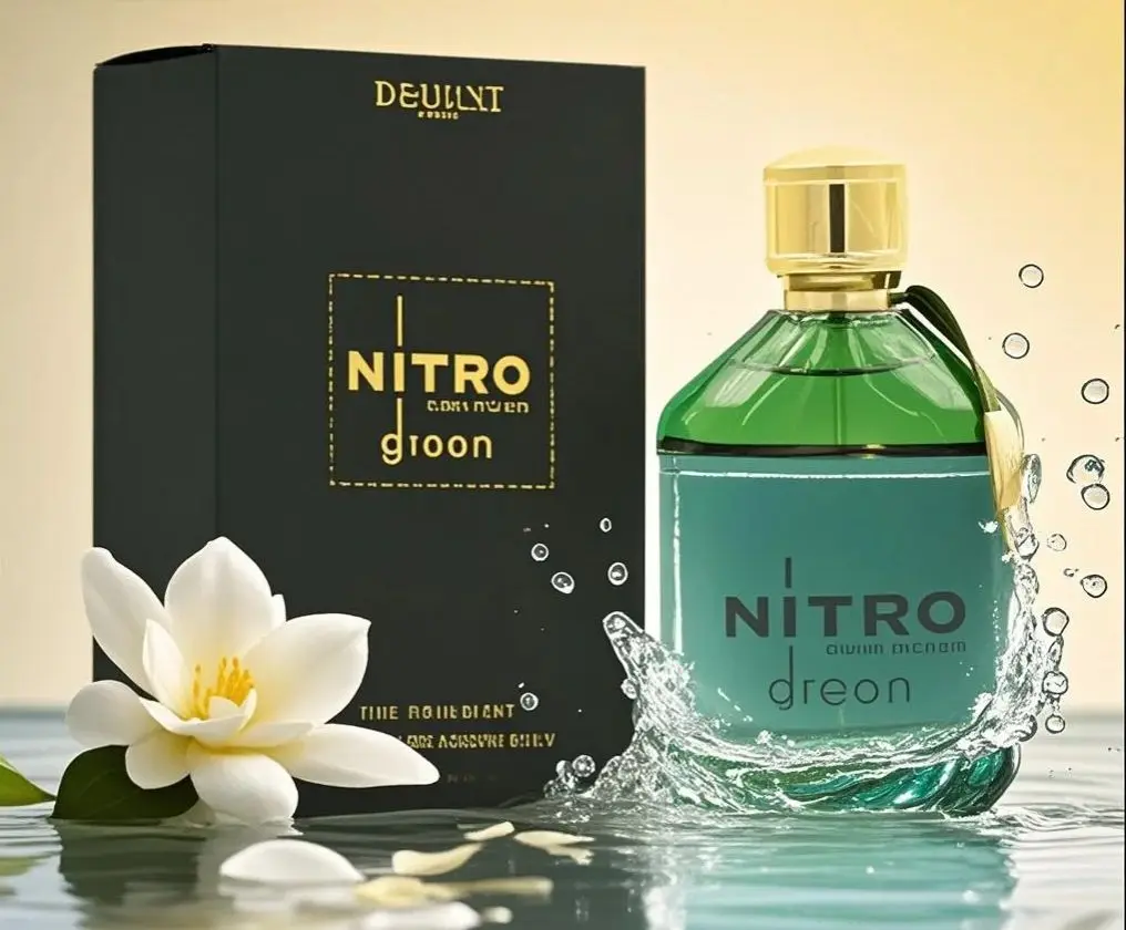 ong Lasting Nitro Green Perfume For Men 100ml Fresh Fragrance Eau De Toilette Daily Cologne Gift Set Masculine Scent