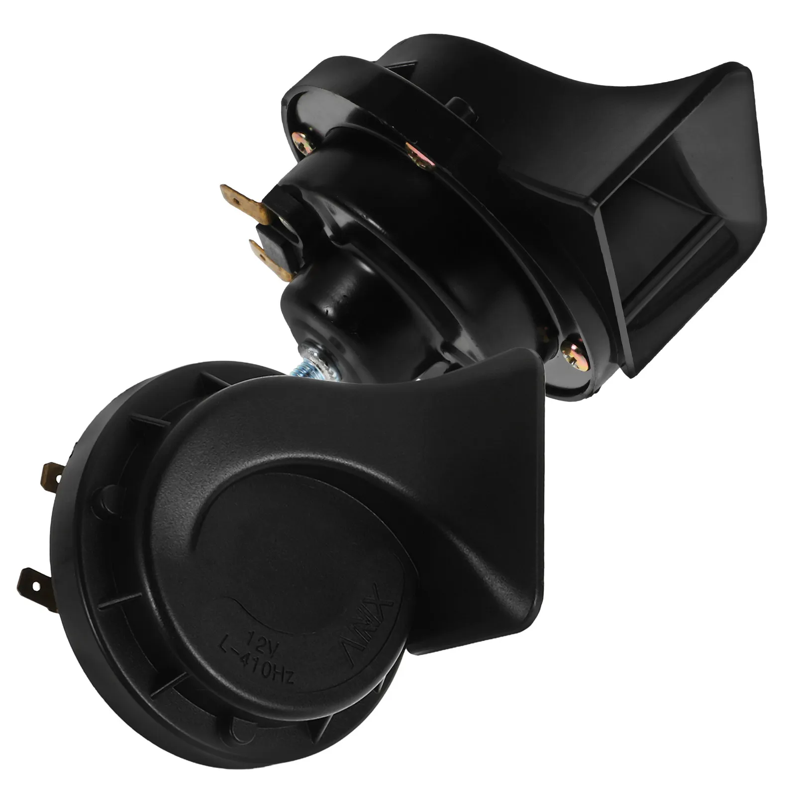 Bull Horns for Truck Airhorns Loud Auto Parts Cars Tubes Black Small Automobile Boat Rocker Switch Marine