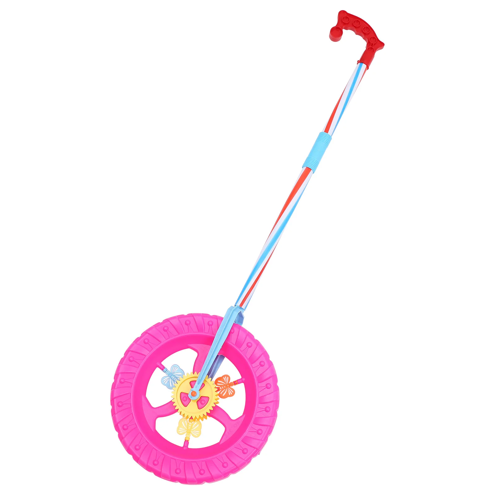 Toddler Stroller Push Walker Wheels Learning Along Pvc Plastic Baby Child Kids Educational Toys Color Random